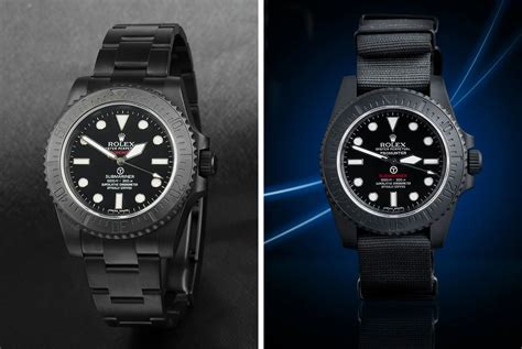 rolex pro hunter strap|This Blacked Out Rolex Military Submariner Is .